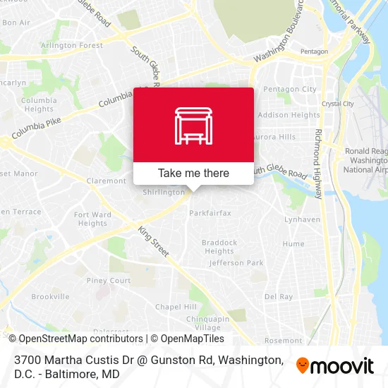 Mapa de 3700 Martha Custis Dr @ Gunston Rd
