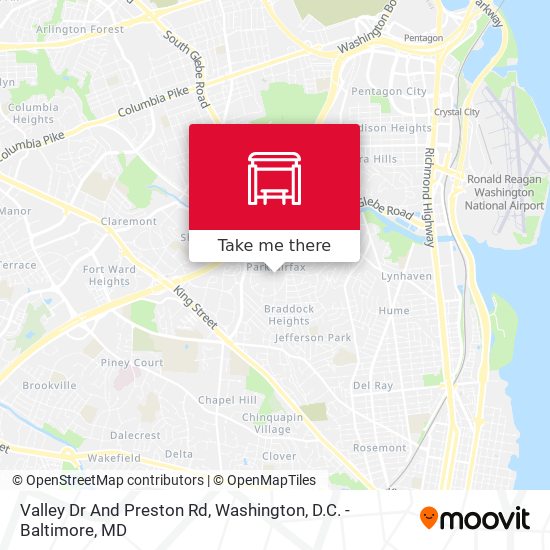 Valley Dr And Preston Rd map