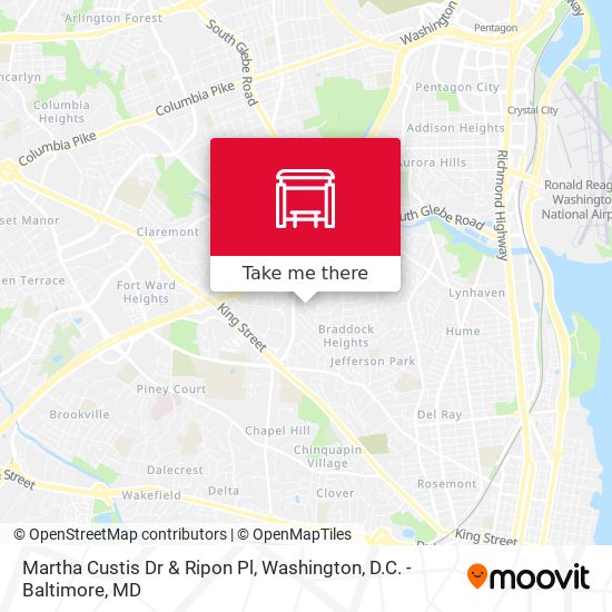 Martha Custis Dr & Ripon Pl map
