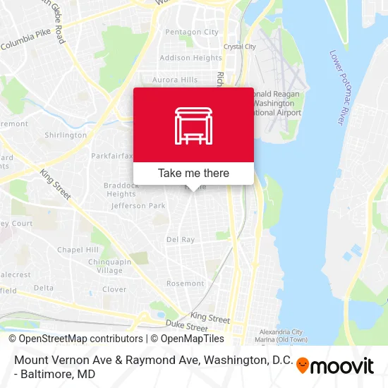 Mount Vernon Ave & Raymond Ave map