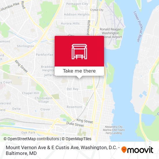 Mount Vernon Ave & E Custis Ave map
