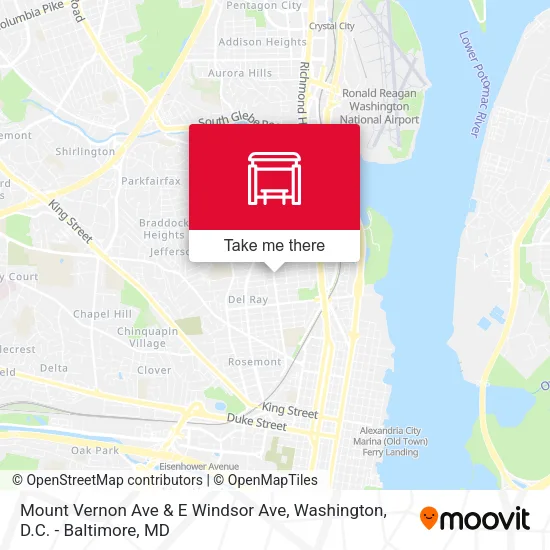Mapa de Mount Vernon Ave & E Windsor Ave