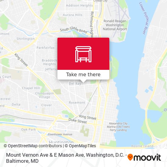 Mount Vernon Ave & E Mason Ave map
