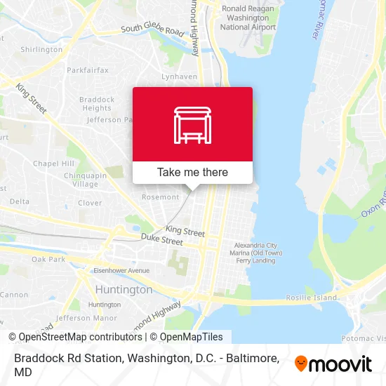 Braddock Rd Station map