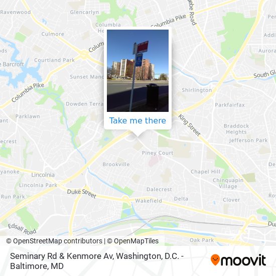 Mapa de Seminary Rd & Kenmore Av