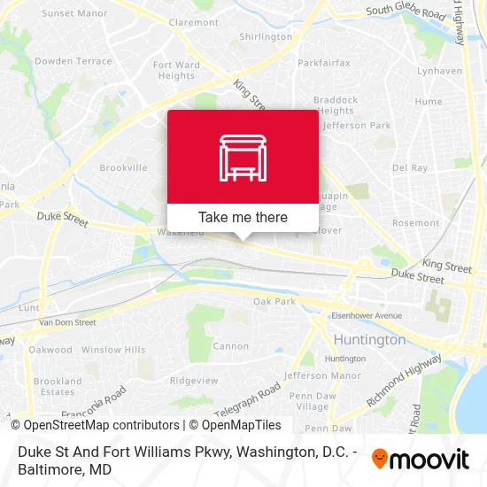 Duke St And Fort Williams Pkwy map