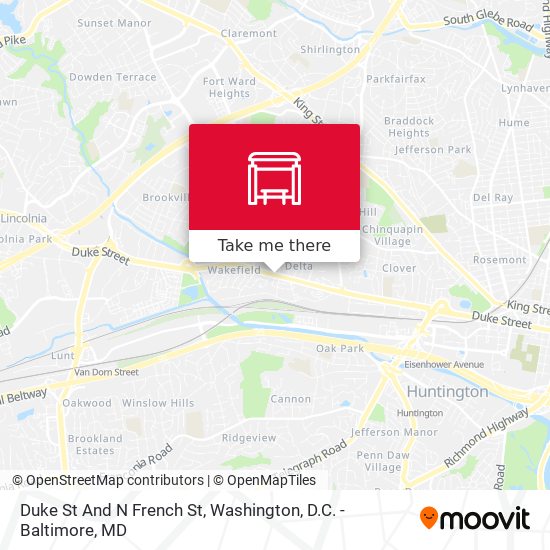 Duke St And N French St map
