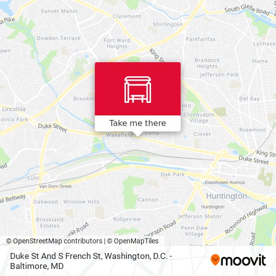 Mapa de Duke St And S French St
