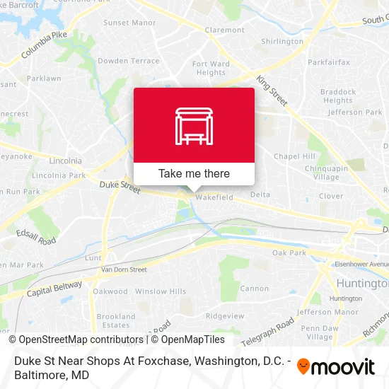 Duke St Near Shops At Foxchase map