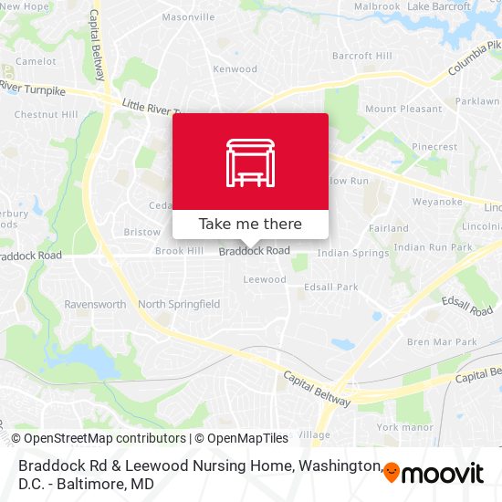 Mapa de Braddock Rd & Leewood Nursing Home