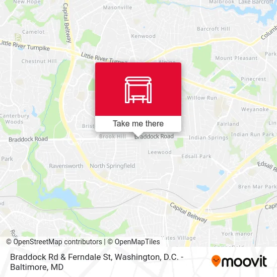 Braddock Rd & Ferndale St map