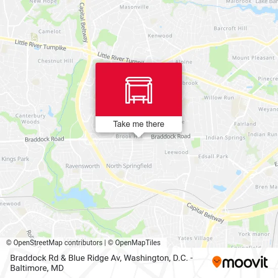 Braddock Rd & Blue Ridge Av map