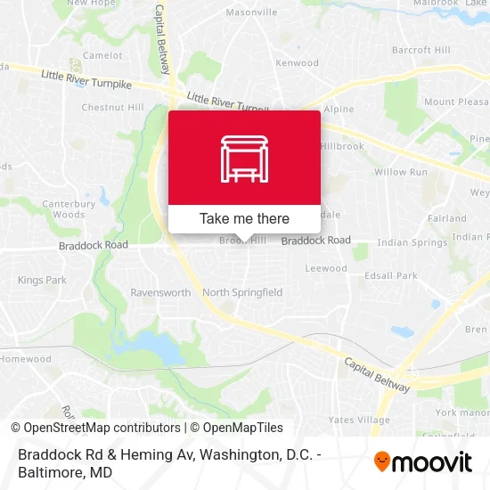 Braddock Rd & Heming Av map
