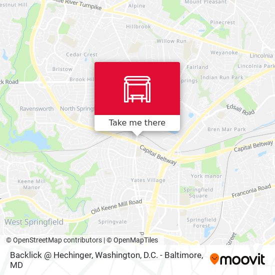 Backlick @ Hechinger map