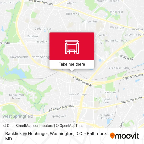 Backlick @ Hechinger map