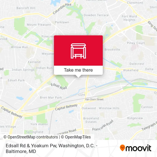 Mapa de Edsall Rd & Yoakum Pw