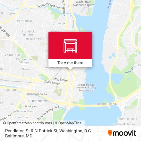 Pendleton St & N  Patrick St map