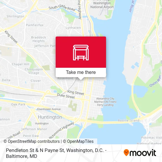 Pendleton St & N  Payne St map