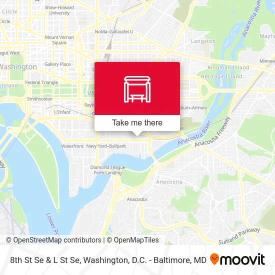 8th St Se & L St Se map