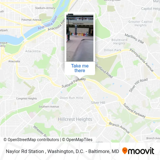 Naylor Rd Station map