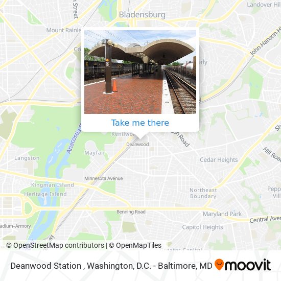 Mapa de Deanwood Station