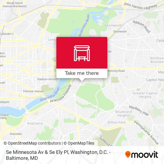 Se Minnesota Av & Se Ely Pl map