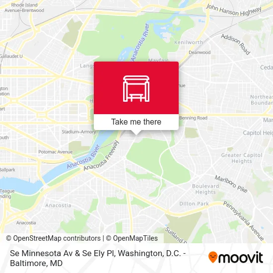 Se Minnesota Av & Se Ely Pl map
