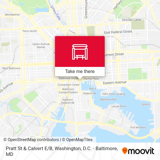 Mapa de Pratt St & Calvert E/B
