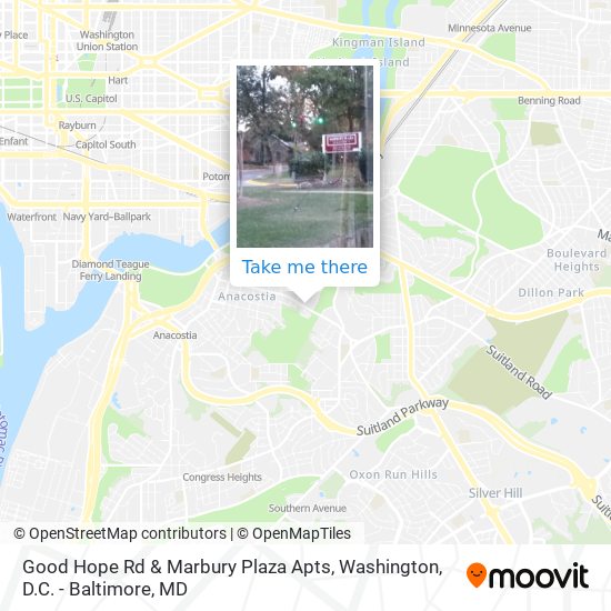 Good Hope Rd & Marbury Plaza Apts map