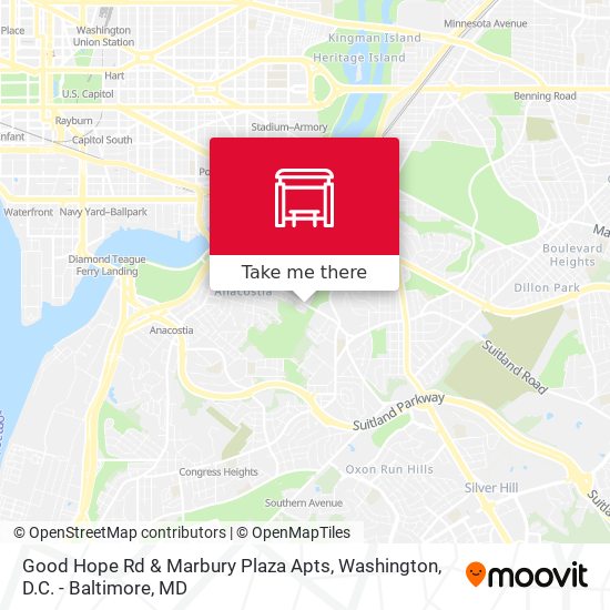 Mapa de Good Hope Rd & Marbury Plaza Apts