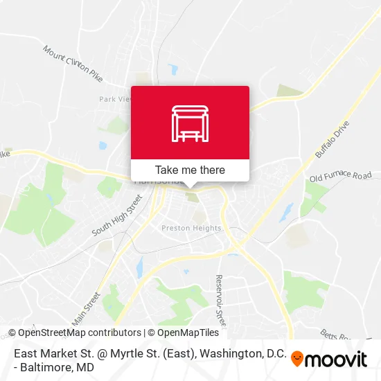 East Market St. @ Myrtle St. map