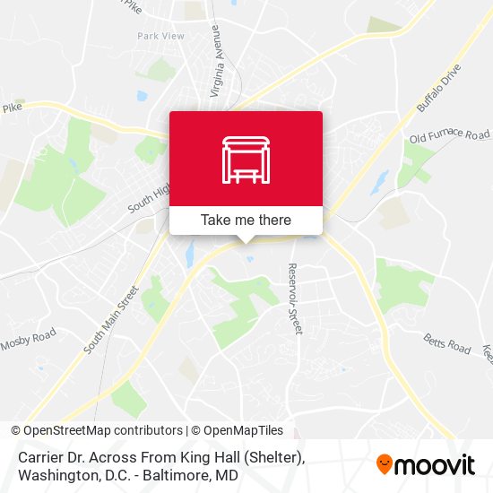 Mapa de Carrier Dr. Across From King Hall (Shelter)