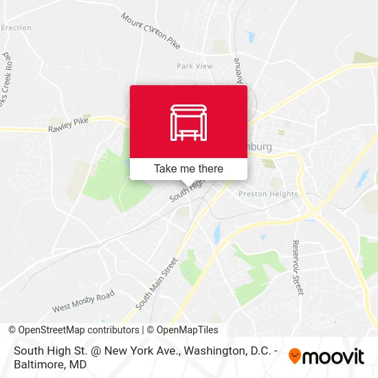 South High St. @ New York Ave. map