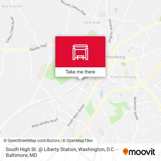 Mapa de South High St. @ Liberty Station