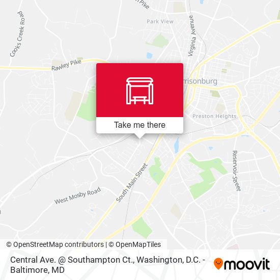 Central Ave. @ Southampton Ct. map