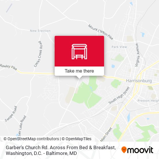 Garber's Church Rd. Across From Bed & Breakfast map