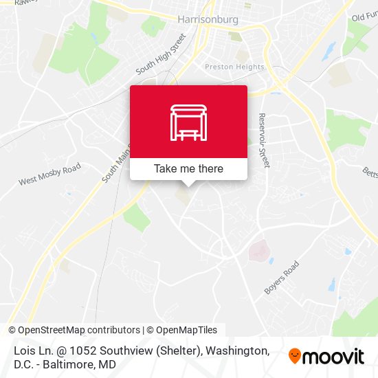 Lois Ln. @ 1052 Southview (Shelter) map