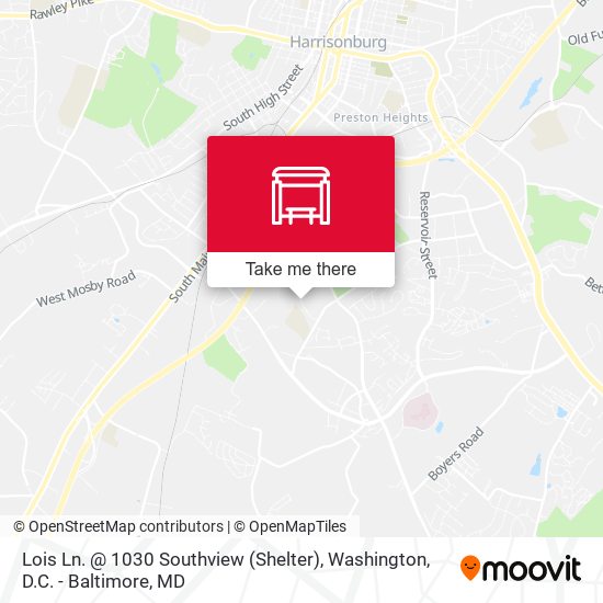 Lois Ln. @ 1030 Southview (Shelter) map