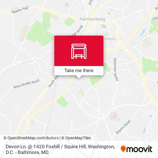 Devon Ln. @ 1420 Foxhill / Squire Hill map