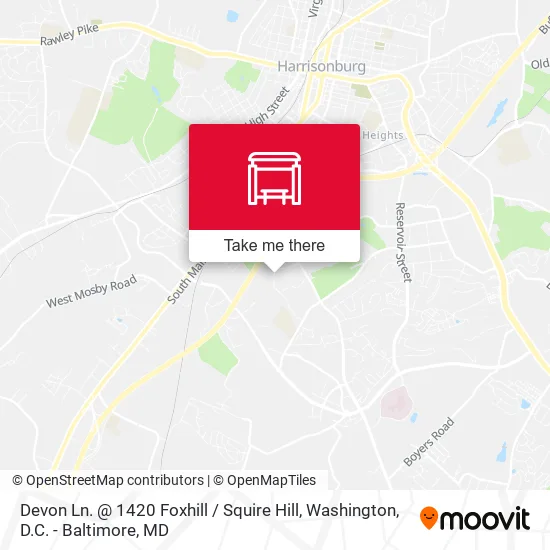 Devon Ln. @ 1420 Foxhill / Squire Hill map