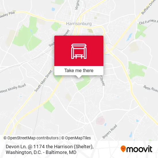 Mapa de Devon Ln. @ 1174 the Harrison (Shelter)