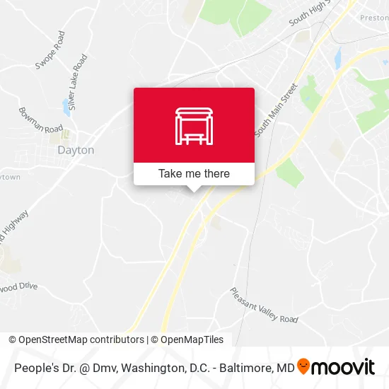 People's Dr. @ Dmv map