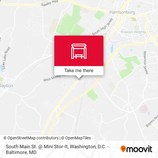 South Main St. @ Mini Stor-It map