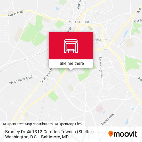 Mapa de Bradley Dr. @ 1312 Camden Townes (Shelter)