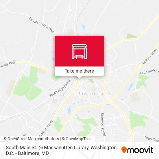 South Main St. @ Massanutten Library map