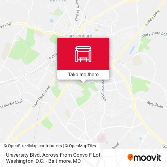 University Blvd. Across From Convo F Lot map