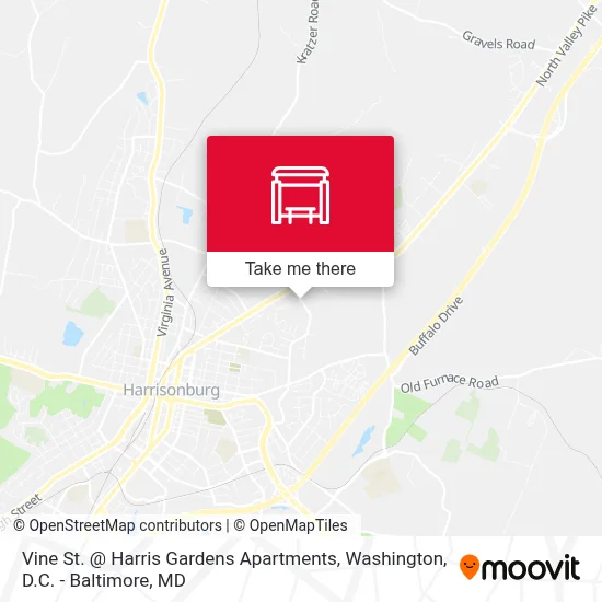 Vine St. @ Harris Gardens Apartments map