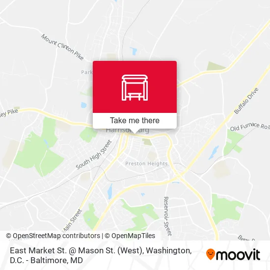 East Market St. @ Mason St. (West) map