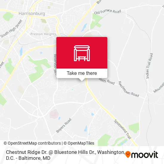 Chestnut Ridge Dr. @ Bluestone Hills Dr. map