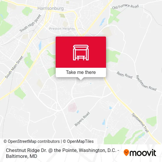 Mapa de Chestnut Ridge Dr. @ the Pointe